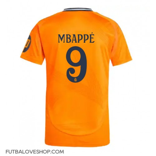 Dres Real Madrid Kylian Mbappe #9 Preč 2024-25 Krátky Rukáv